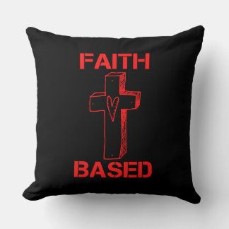 Coussin Croix Et Coeur Fondés Sur La Foi
