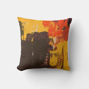 Coussin Croquis artistique créatif, texture colorée.
