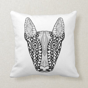 Coussin Croquis de bull-terrier