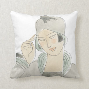 Coussin Croquis de mode d'aileron