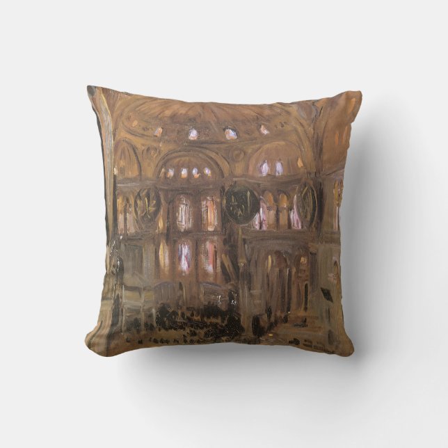 Coussin Croquis de Père Noël Sophia par John Singer Sargen (Recto)