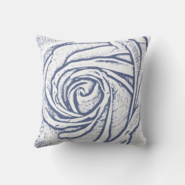 Coussin Croquis Rose bleu (Verso)