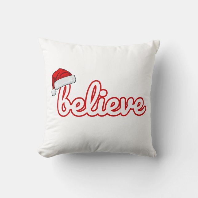 Coussin Croyez à Noël (Recto)