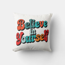 Croyez En Vous Citation Motivationnelle Rétro Typo