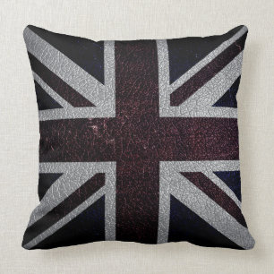 Coussin Cru #4 de drapeau du Royaume-Uni