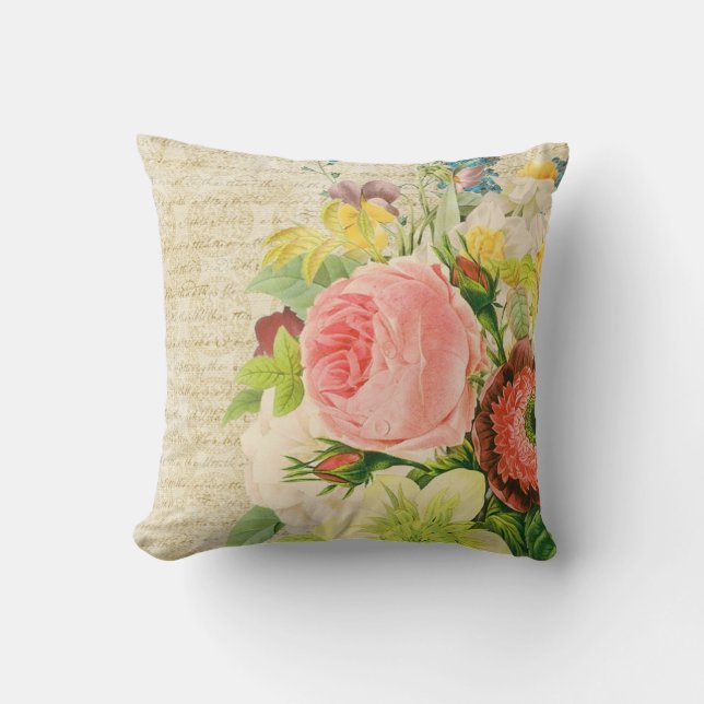 Coussin Cru floral (Recto)