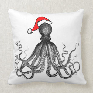 Coussin Cru nautique Kraken de poulpe de Steampunk de