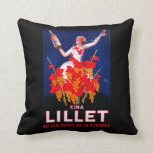 Coussin Cru PosterEurope de Lillet de kinas