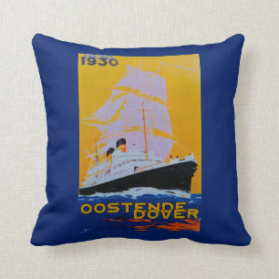 Coussin Cru PosterEurope d'Oostende Douvres