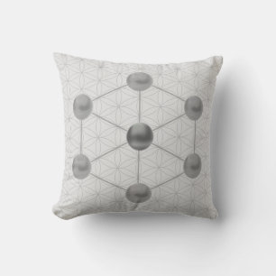 Coussin Cube de Metatron et fleur de vie