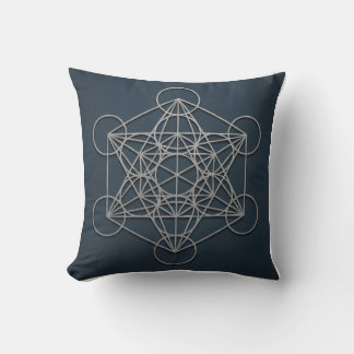 Coussin Cube de Metatron Géométrie sacrée Jeu d'oreiller