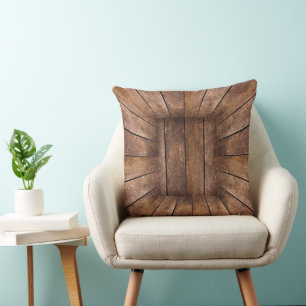 Coussin Cube en bois Abstrait