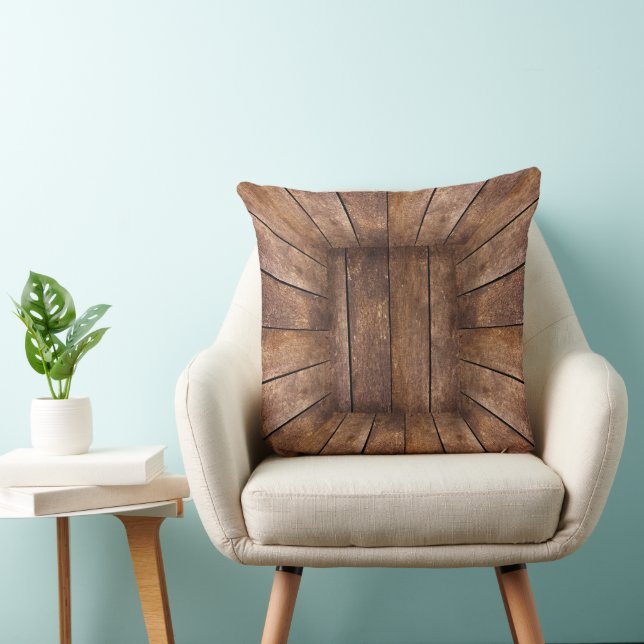 Coussin Cube en bois Abstrait (Chaise)