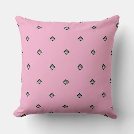 Coussin Cube Pyramide Répétition Rose Pâle