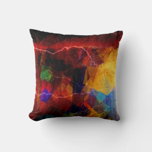 Coussin Cubisme art Abstrait Motif géométrique rétro 5