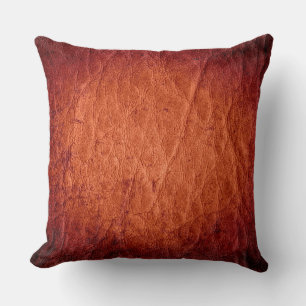 Coussin Cuir Brown