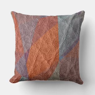 Coussin Cuir Brown