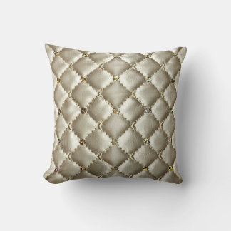 Coussin Cuir d'or : Texture Arrière - plan luxueuse