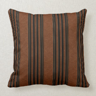Coussin Cuir et noir de Brown