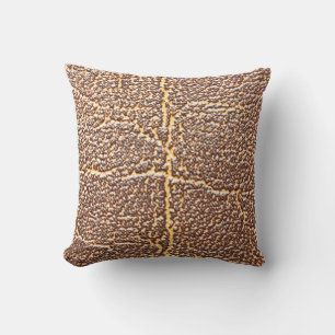 Coussin Cuir naturel couverture texture abstraite, âgée,