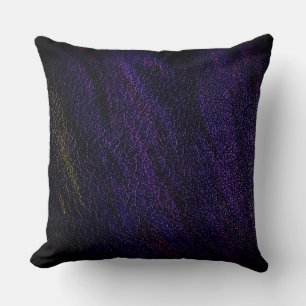 Coussin Cuir pourpre foncé