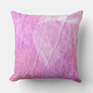 Coussin Cuir rose