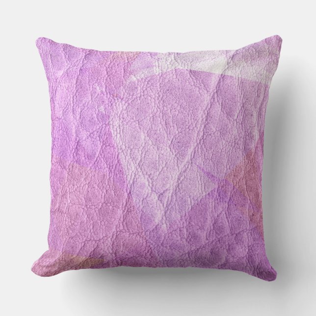Coussin Cuir rose (Recto)