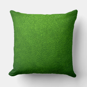 Coussin Cuir vert