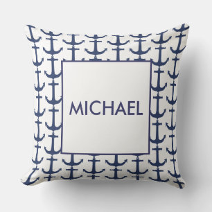 Coussin Cuisine d'Ancre marine personnalisée