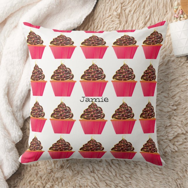 Coussin Cupcake est mieux avec le glaçage au chocolat (Couverture)