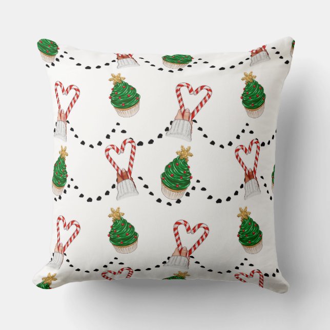 Coussin Cupcakes & Sucres de canne (Recto)