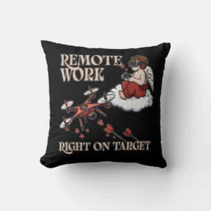 Coussin Cupid Remote Work, Valentine's Day
