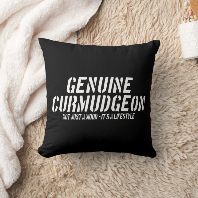 Coussin Curmudgeon Juste une humeur C'est un mode de vie (Couverture)