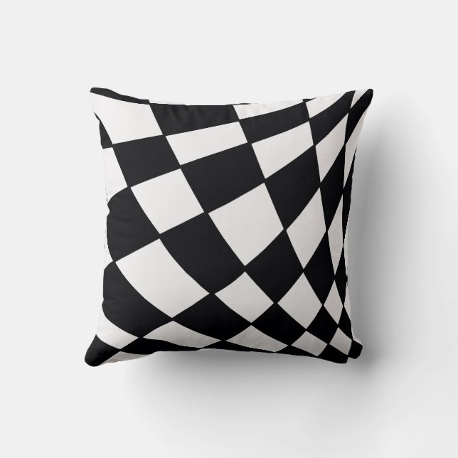 Coussin Curved Grid | Moderne (Verso)