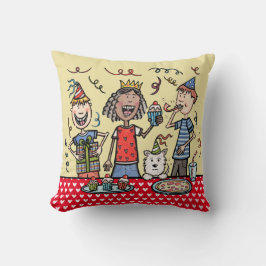 Coussin Cushion de la fête des enfants mignons