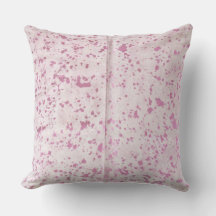 Cushion d'impression rose et argent