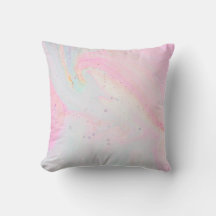 CUSHION INSPIRÉ EN MARBRE PASTEL RAINBOW