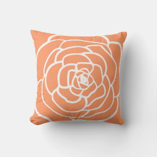 Coussin CUSHION simple moderne rose silhouette apricot