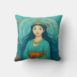 Coussin Custom Cute Whismusical Japonaise Sirène Princesse
