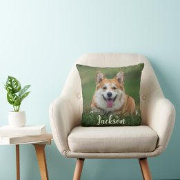 Coussin Custom Dog Photo and Name