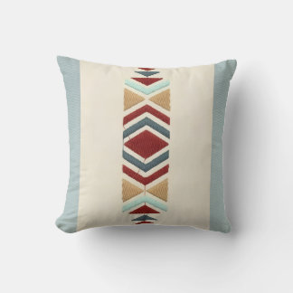 Coussin Custom Moroccan Geometric Embroidery Pattern Art