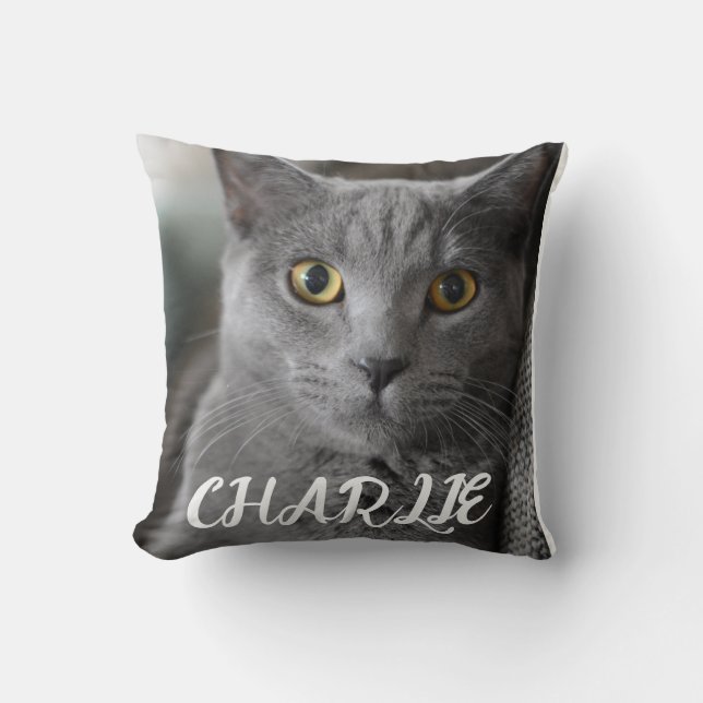 COUSSIN CUSTOM PET CAT PHOTO PILLOW (Recto)