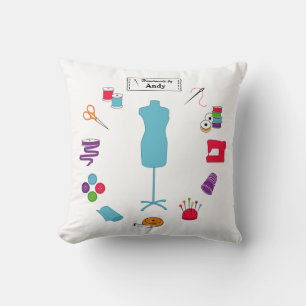 Coussin Customiser le Étiquette coudre à droite