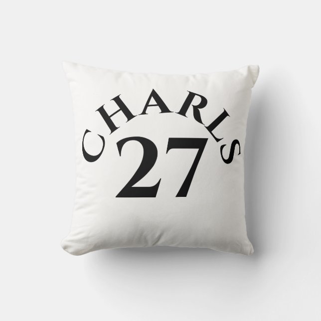 Coussin Customized Name and Number (Recto)