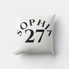 Coussin Customized Name and Number