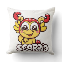 Cute Animated Scorpio Zodiac Design