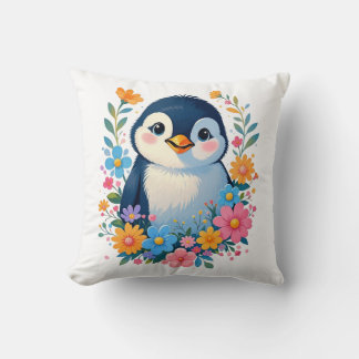 Coussin cute baby penguin