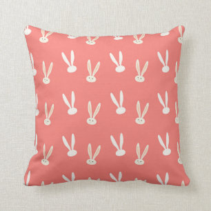 Coussin CUTE BUNNY HAPPY PÂQUES FÊTE DE VACANCES À LA m