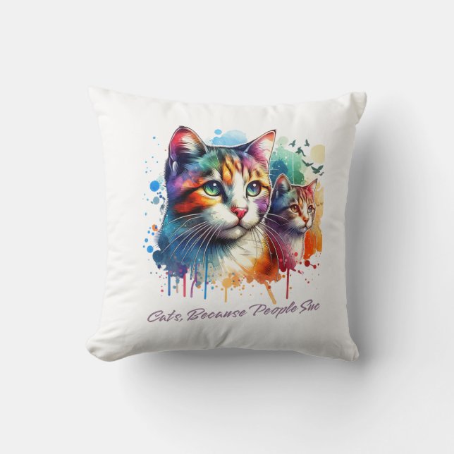 Coussin Cute chat (Recto)