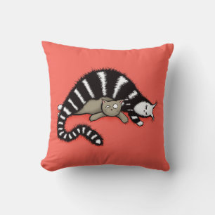 Coussin Cute Chat Maman Amour Famille
